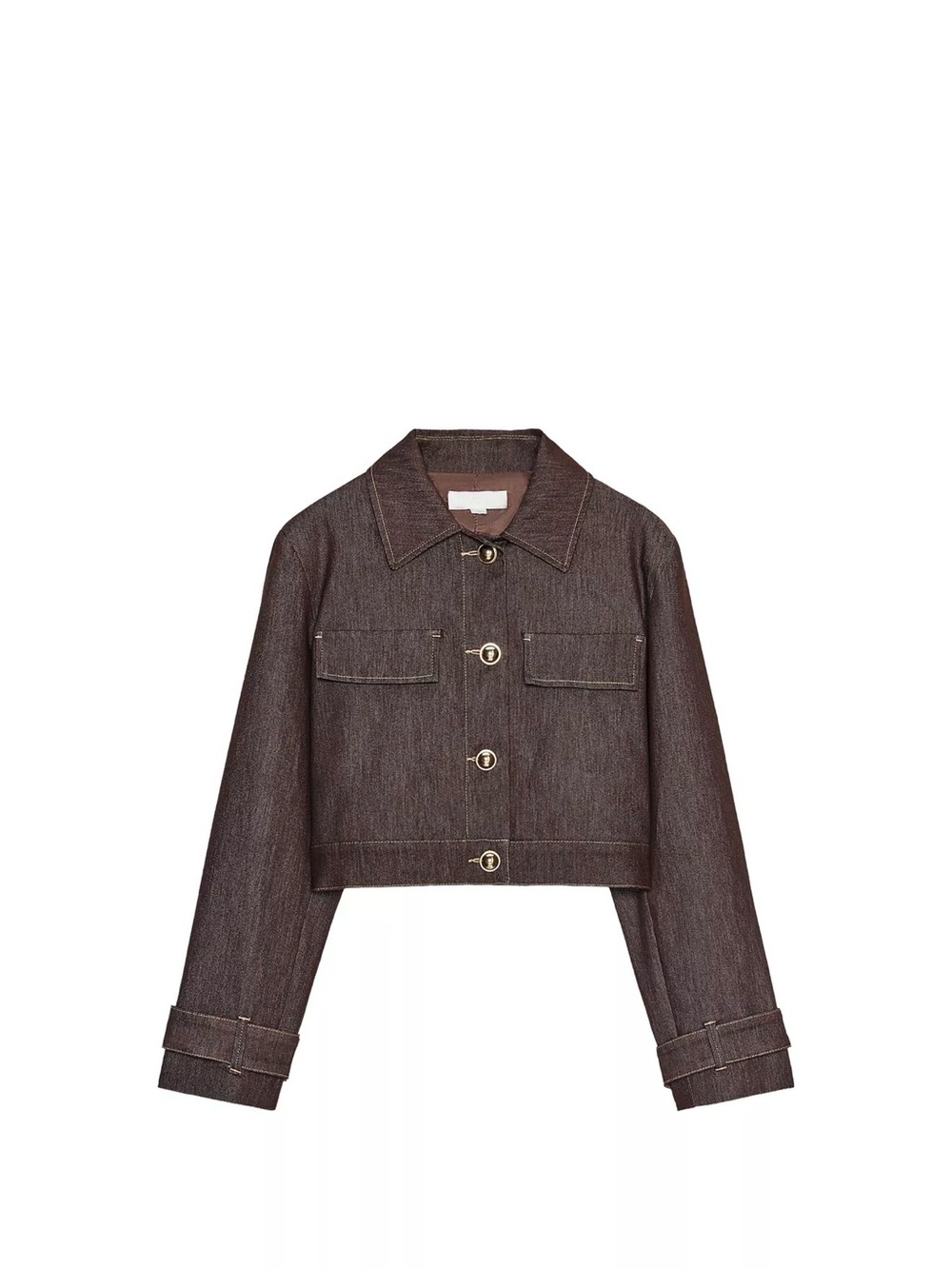 NWT Zara Contrast Stitching Short Jacket